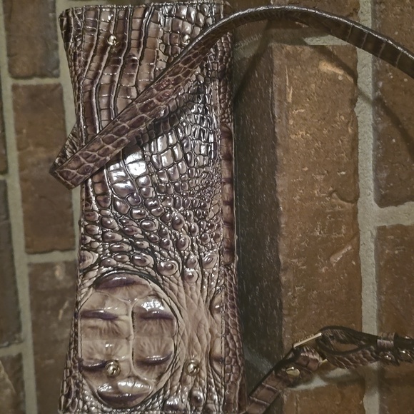 Brahmin Anywhere Convertible Melbourne Embossed Leather Satchel - Picture 6 of 9